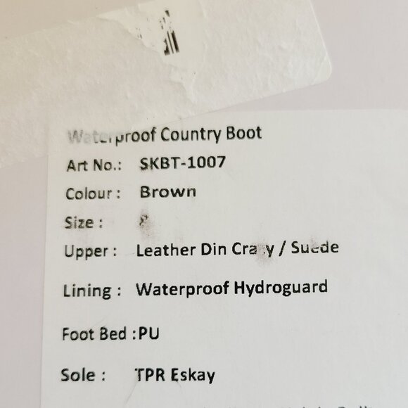 Mid-Calf Leather/Suede Waterproof Country/Yard Boots - NEW - Picture 9 of 9